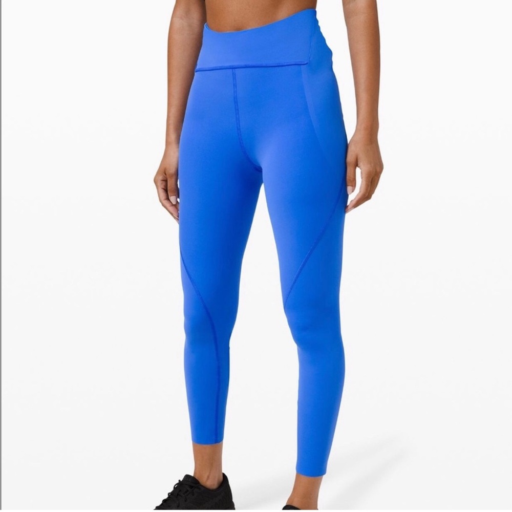 Blue Lululemon Free To Speed HR leggings